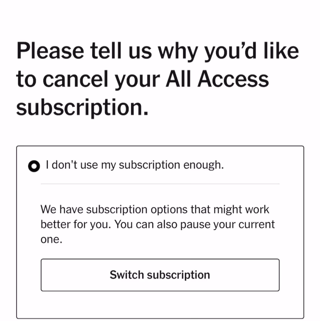 Dynamic exit survey offering cheaper plan or live support based on cancellation reason. 