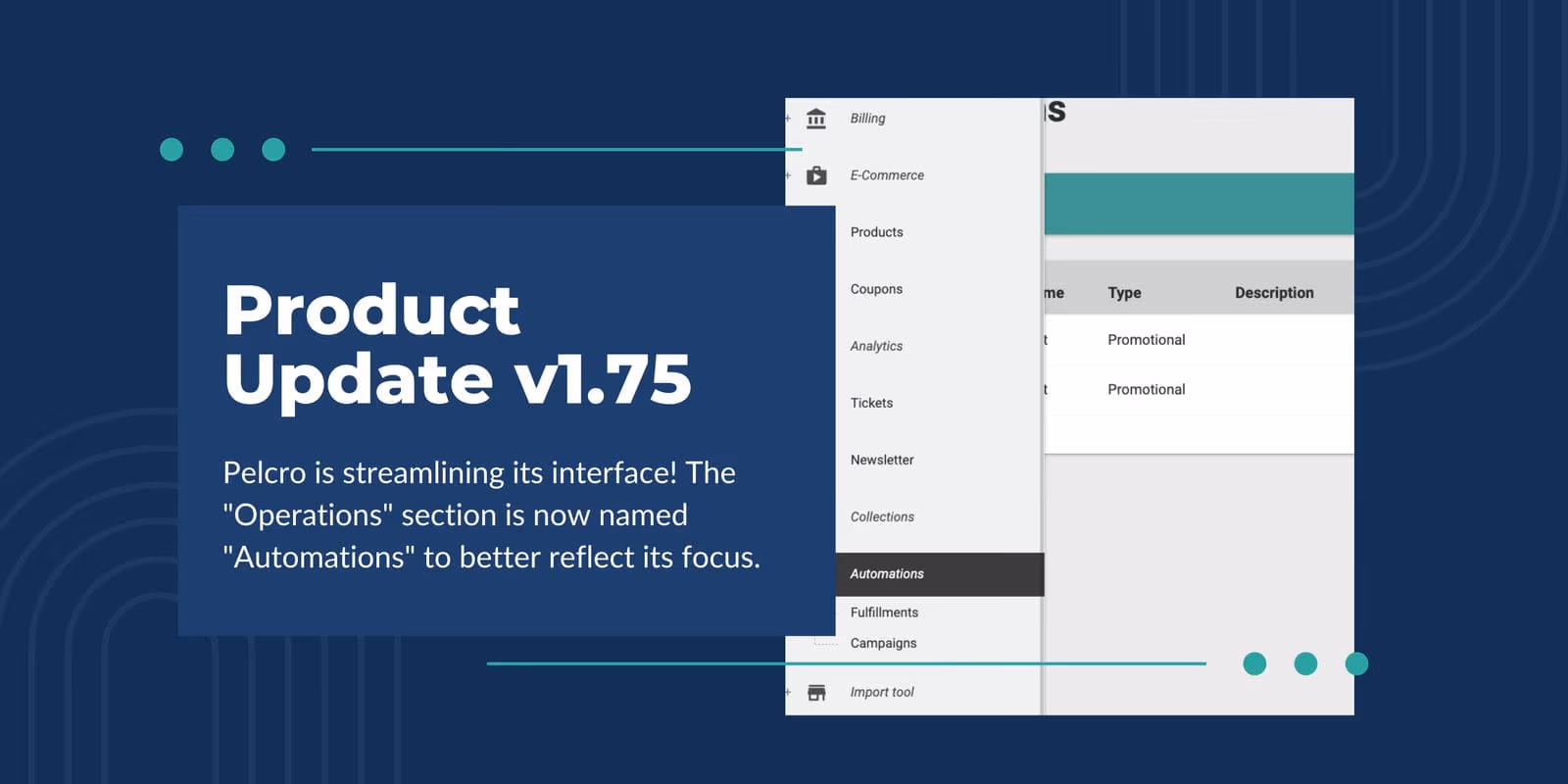 pelcro product update automations