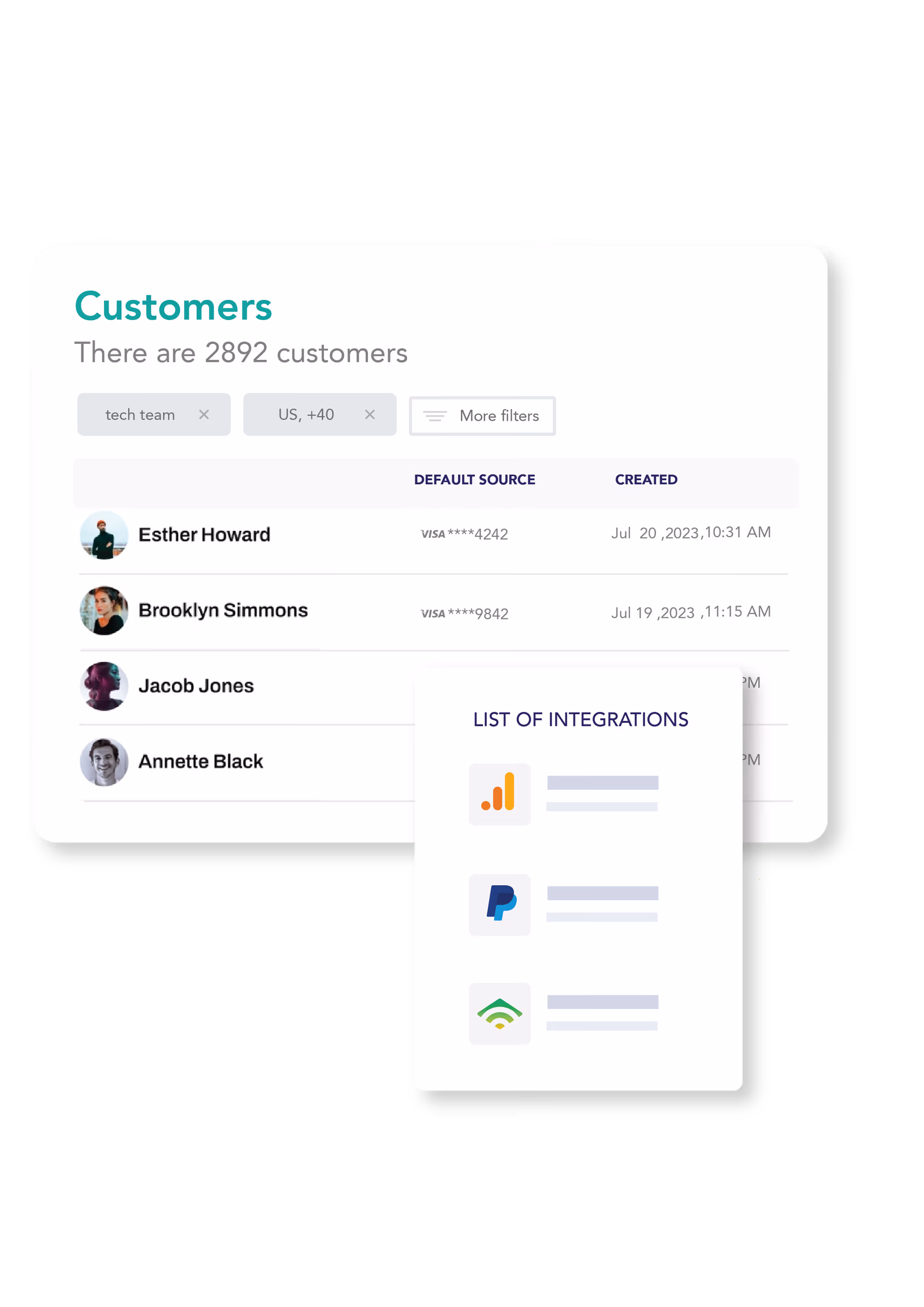 Single source of truth customer dashboard showing subscriptions, billing, and activity